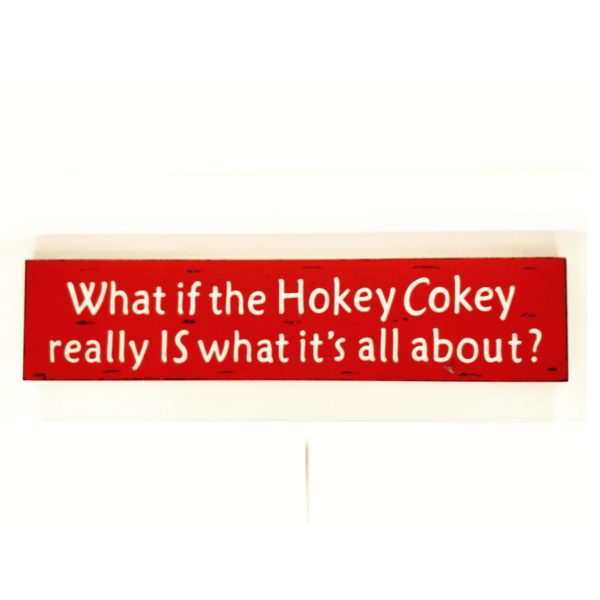 What if The Hokey Cokey Funny Wooden Sign