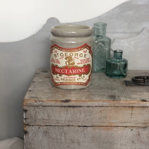Vintage Stoneware Jam Pot Candle – Peony Blush
