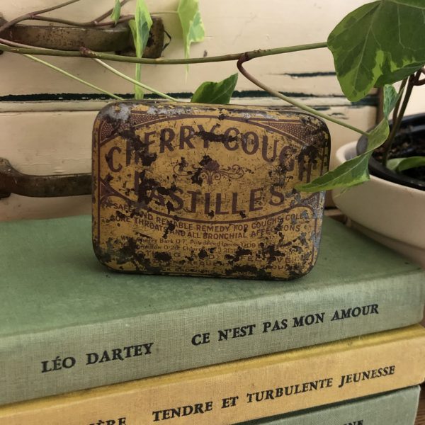 VINTAGE Warrick Brothers Cherry Cough Pastilles Tin