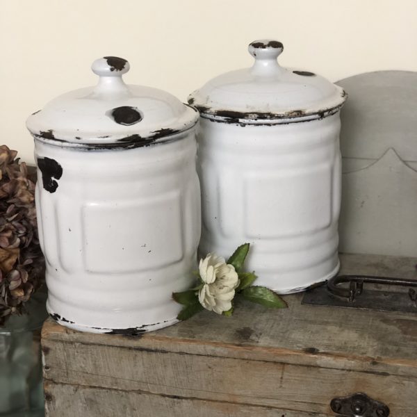 VINTAGE FRENCH CANISTERS