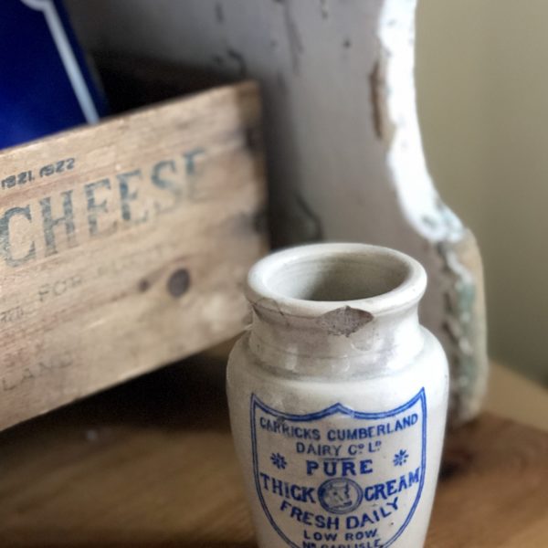 Vintage Carricks Cream Jar