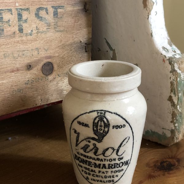 vintage mini virol stoneware jar