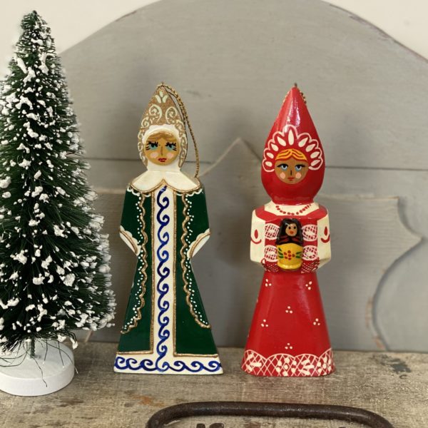 HANDMADE RUSSIAN VINTAGE CHRISTMAS DECORATIONS