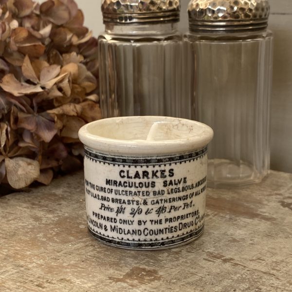 Rare Vintage Clarke’s Miraculous Salve Pot Candle – Spiced Orange
