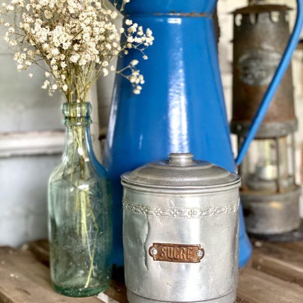 PRETTY FRENCH VINTAGE SUCRE CANISTER