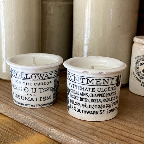 Rare Vintage Holloway’s Pot Candles
