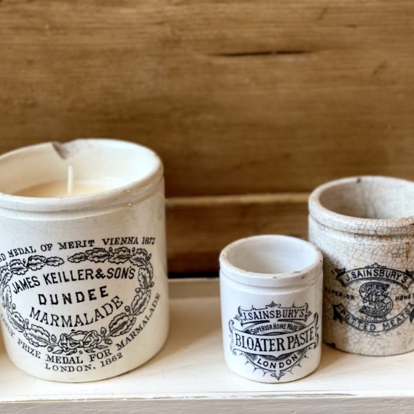 Antique James Keiller 1lb Pot Candle – Lime, Basil & Mandarin