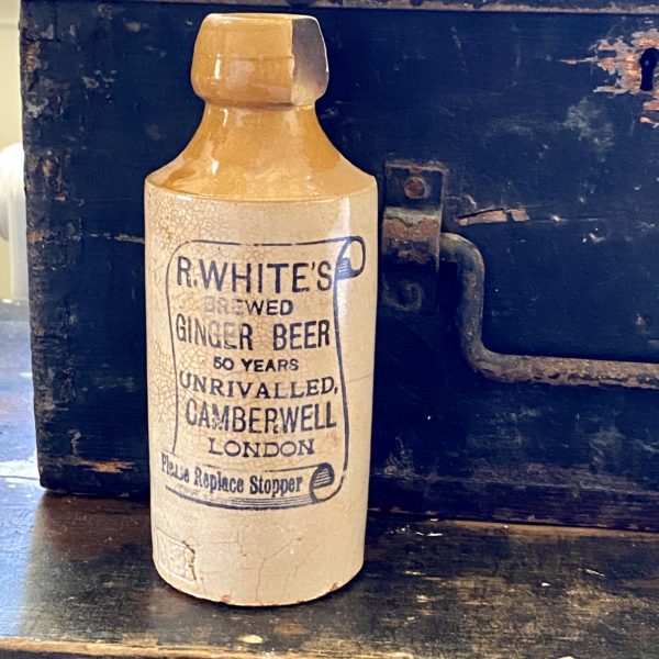 Victorian R. White’s Ginger Beer Bottle, Camberwell, London