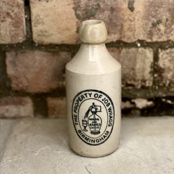 Vintage Stoneware “Job Wragg, Birmingham” Bottle