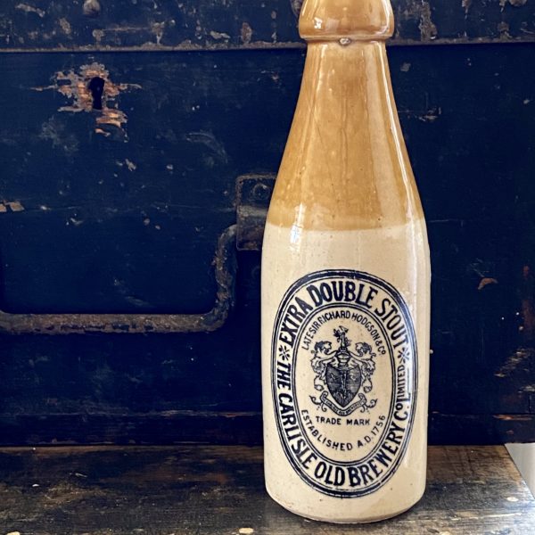 Victorian The Carlisle Old Brewery Co. Limited Stoneware Stout Bottle