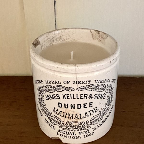 Antique James Keiller 1lb Pot Candle – Vanilla, Sandalwood & Patchouli