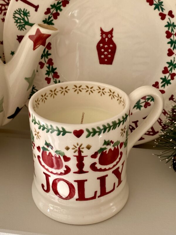 Emma Bridgewater Jolly Christmas mug candles