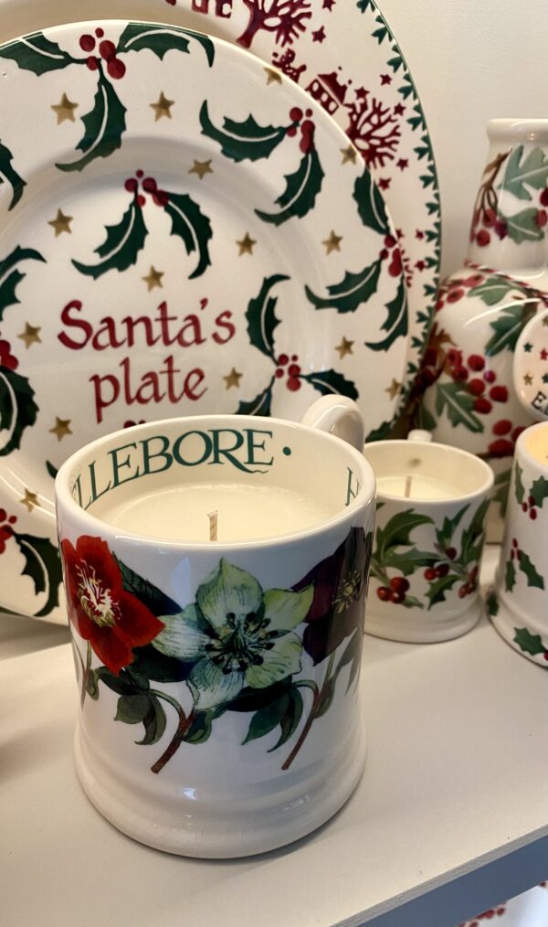 Emma Bridgewater Hellebore mug Christmas Candle