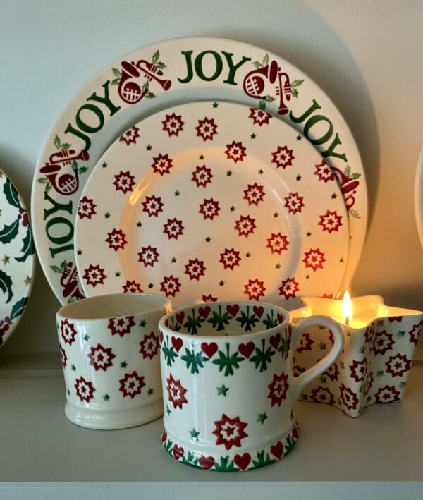 Emma Bridgewater Joy Star Baby mug Christmas Candles